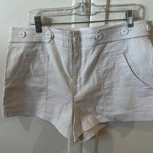 Maeve Anthropoligie linen blend shorts